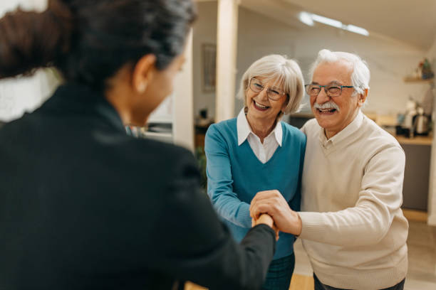 istock Senior couple buying an apartment 1367817233