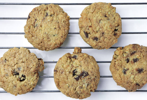 istock homemade chocolate chip cookies on wire rack. 1367817647