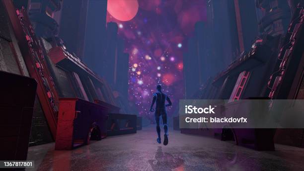 Running Ai Metaverse Concept Background Stock Photo - Download Image Now - Metaverse, Non-Fungible Token, Business