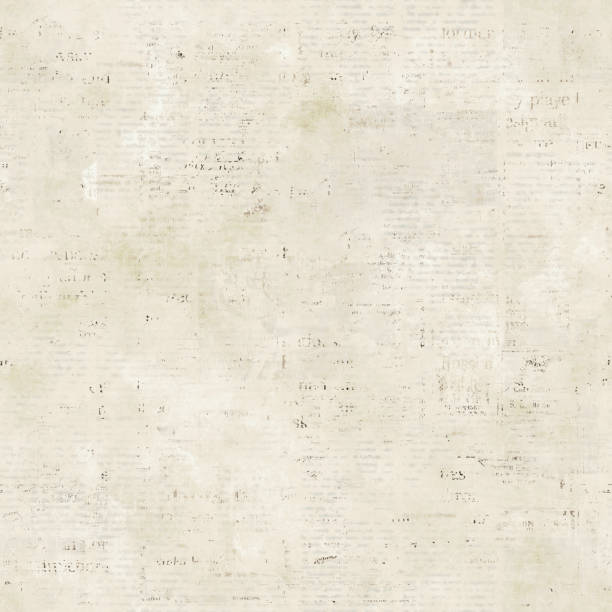 istock Newspaper seamless pattern with old vintage paper texture background 1367822122