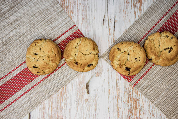 istock crispy cookies on the tablecloth. 1367826138