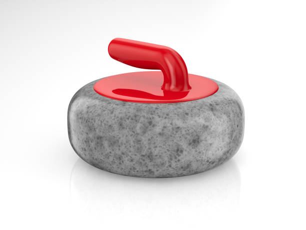 istock curling stone on white background. Isolated 3D illustration 1367826391