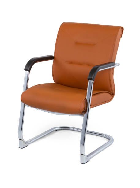istock leather office chair isolated on white background 1367831524