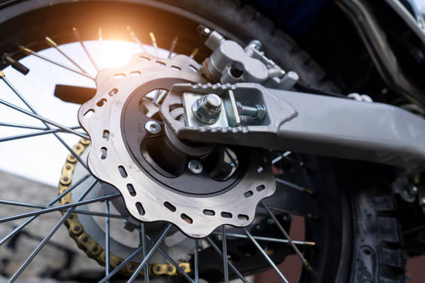 istock motorcycle rear wheel with brake disc close-up 1367833578