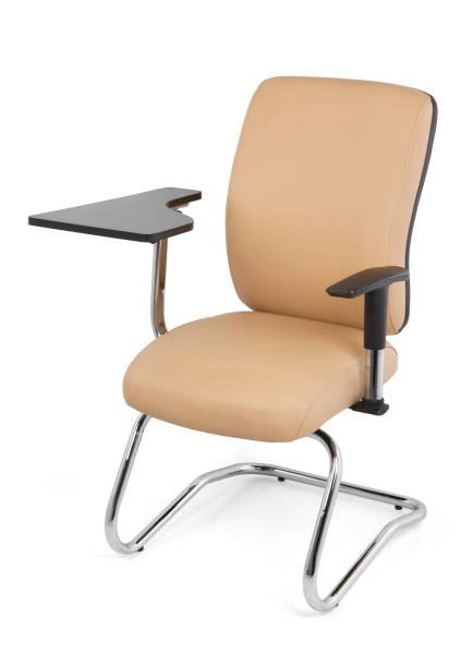istock leather Student chair isolated white background 1367834268