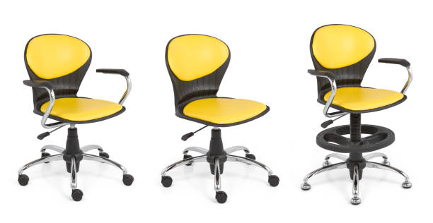 istock Office chair at different angles isolated white background 1367836451