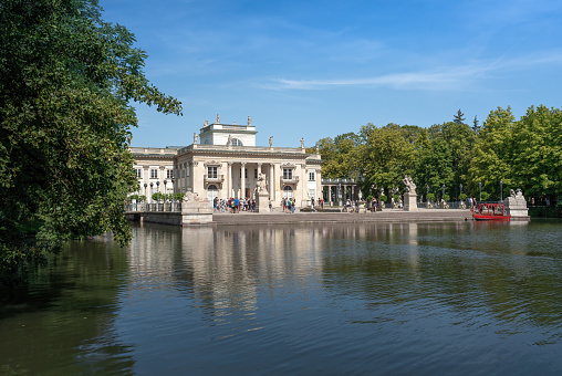 Lazienki Palace on the Isle at Lazienki Park - Warsaw, Poland