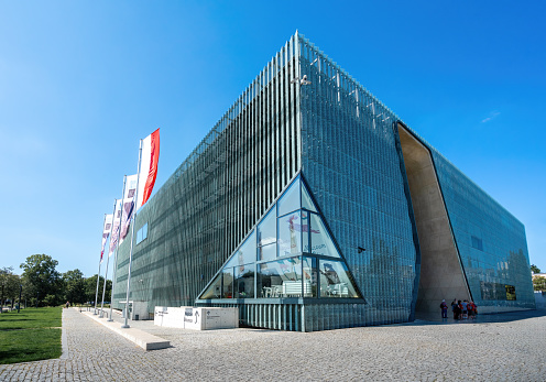 Warsaw, Poland - Aug 24, 2019: Museum of the History of Polish Jews - POLIN - Warsaw, Poland