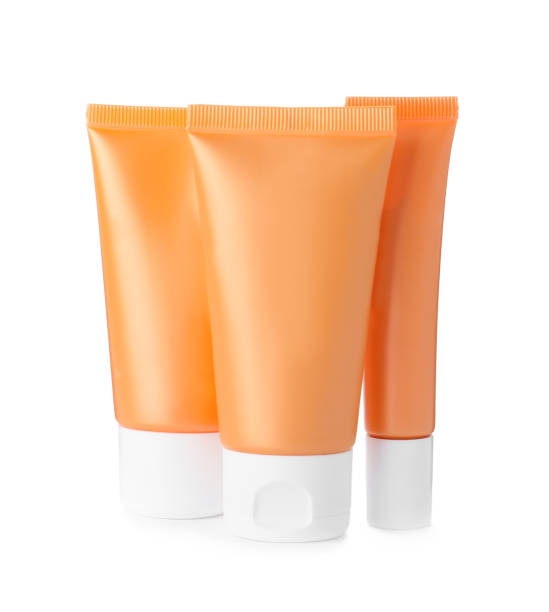 istock Set of luxury cosmetic products on white background 1367839200