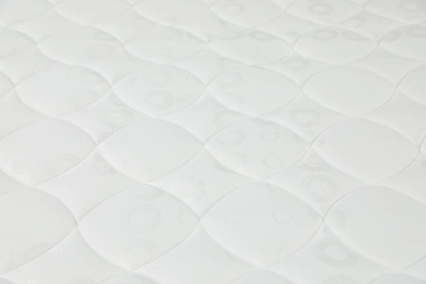 istock Modern comfortable orthopedic mattress as background, closeup 1367839873