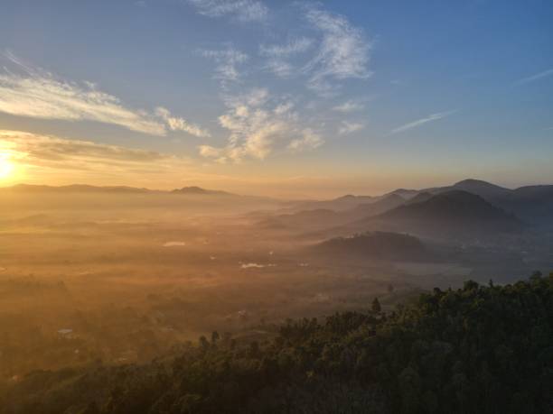 istock Aerial view landscape mountain 1367841024