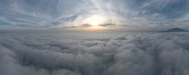 Aerial view if cloudscape