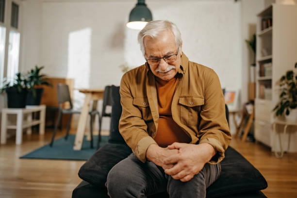 istock Older man has knee pain 1367842599