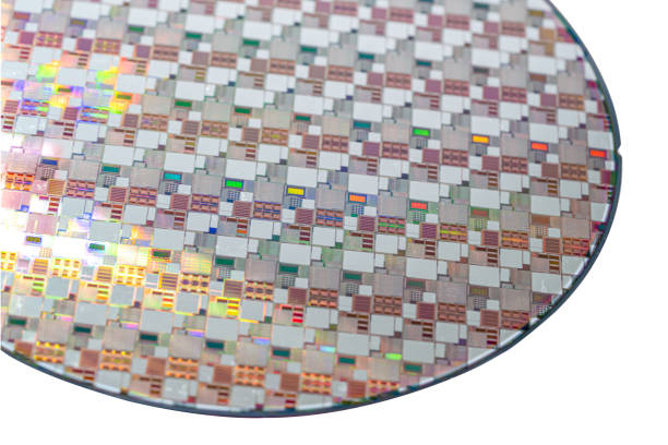 istock Silicon wafer for manufacturing semiconductor of integrated circuit. 1367842890
