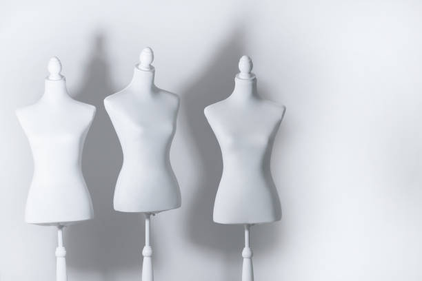 istock White mannequin on the white background with shadows 1367846791
