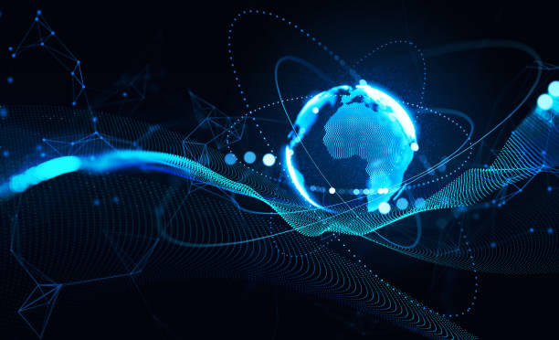 istock Metaverse hologram, digital information and earth sphere with lines 1367847183