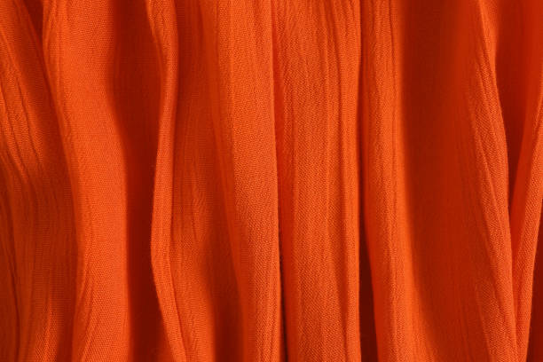 istock Texture of red fabric as background, closeup 1367848138
