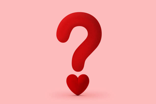 istock Red heart question mark - Concept of love issues 1367849907