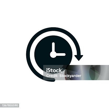istock Working Hours Solid Icon 1367855590