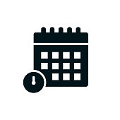 istock Monthly Plan Solid Icon 1367855667