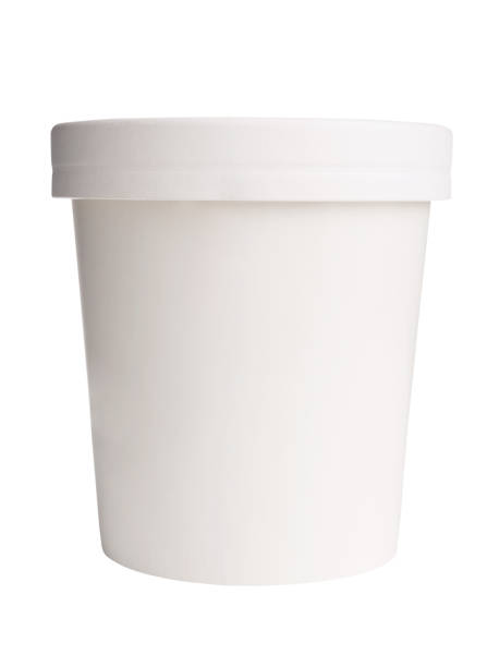 istock Paper cup with lid isolated on white background 1367856114