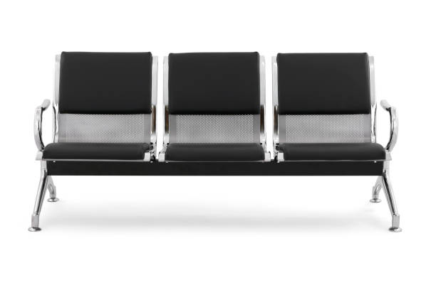 istock Office waiting chair isolated on white background 1367857190