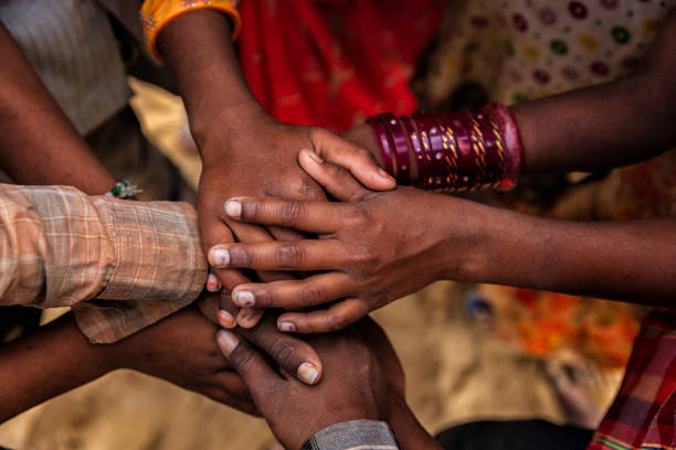 istock Unity of Indian children, Asia 1367858897