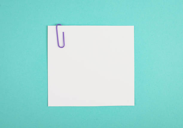 Empty piece of paper, blue color, copy space for text, blank card
