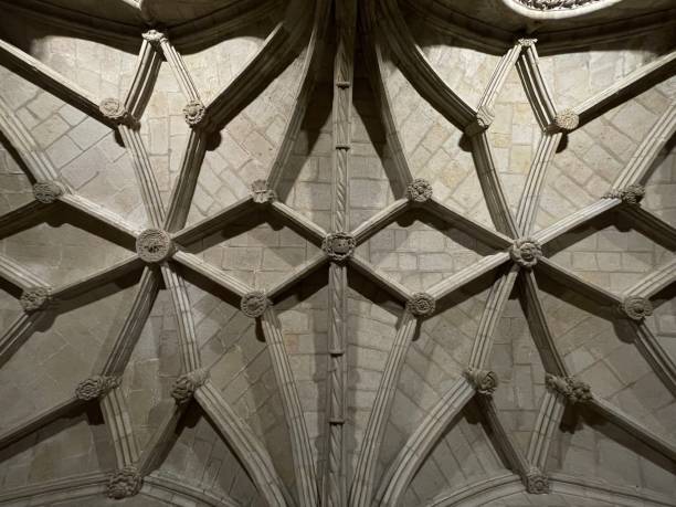istock Monastero Jeronimos gothic ceiling in Belem Lisboa. Lisbon, Portugal 1367864152