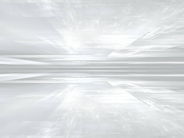 istock White fractal perspective background - abstract 3d illustration 1367865121