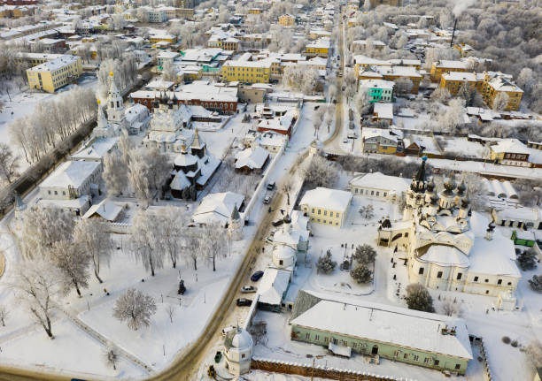 istock Murom cityscape with Trinity convent and Annunciation Monastery, Russia 1367871997