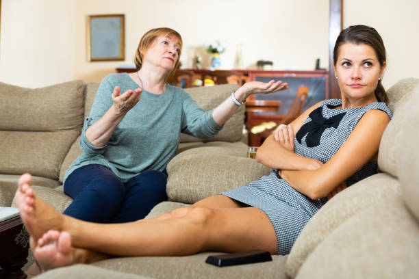 istock Daughter and aged mother quarrelling 1367873125