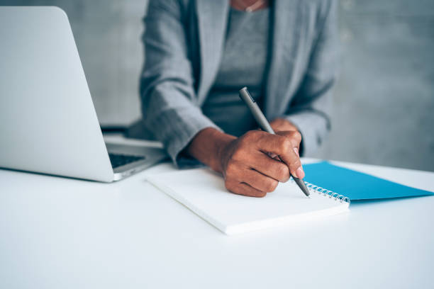 istock Businesswoman working in her office. 1367873976