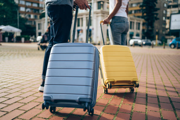 istock Two happy young tourists exploring new city. 1367874506