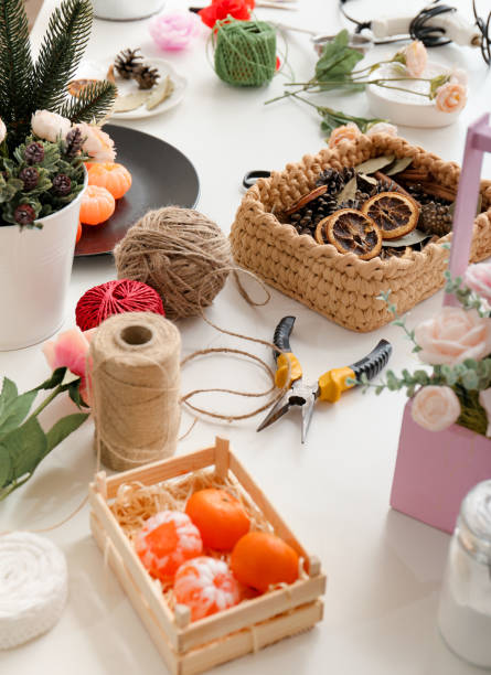 istock Hobby of needlework and soap making 1367876050