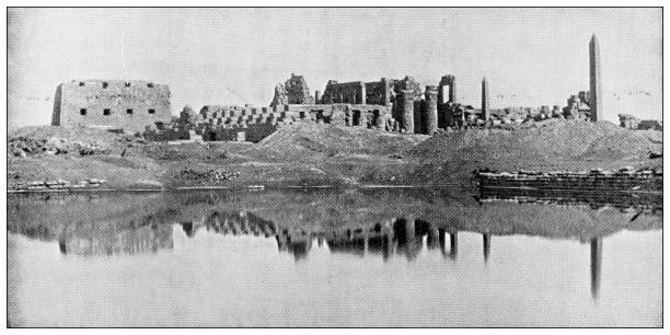 istock Antique travel photographs of Egypt: Luxor 1367876349