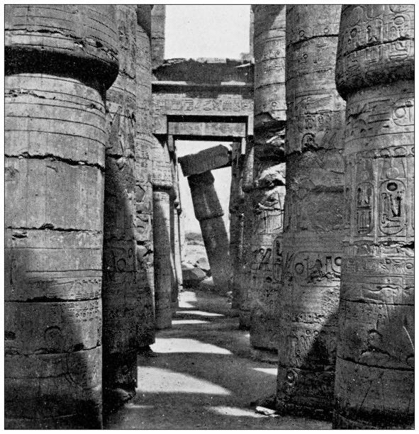 istock Antique travel photographs of Egypt: Karnak 1367877251