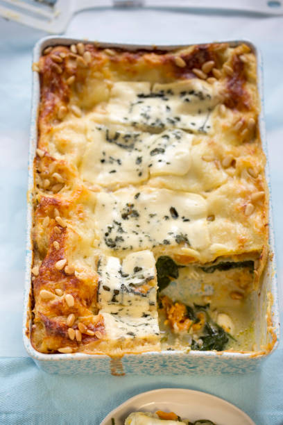 istock Pumpkin, spinach, behamel sauce, three cheese sauce with pine nuts 1367887266