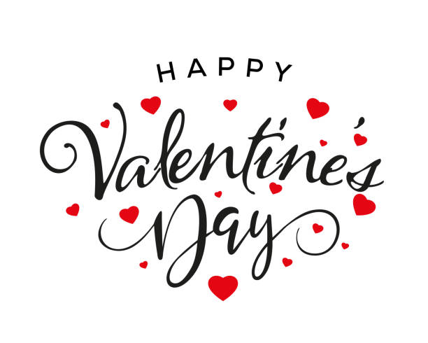 Happy Valentine's Day vector art illustration