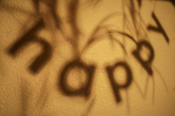 Doesn't this look cheerful? The shadow of letters written \