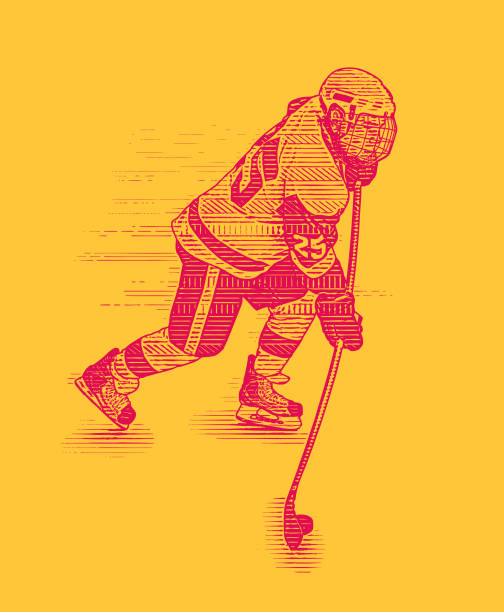 istock Ice Hockey player skating and shooting the puck 1367892925