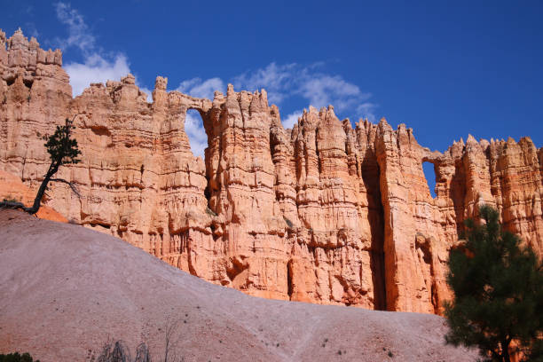 istock Two triangular windows naturally designed by the red rock hoodoos of the Bryce Canyon National Park 1367894677