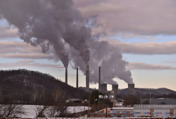 West Virginia Coal Fired Power Plant - II stock photo
