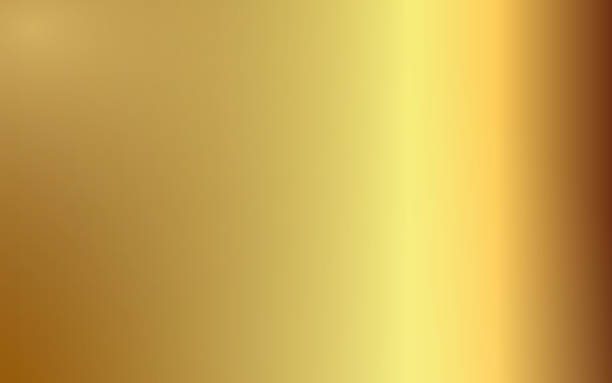 istock Metal gold texture background. Vector shiny golden metallic steel gradient template for paper, frame or label design 1367900151