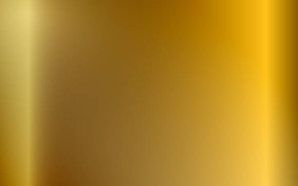 istock Metal gold texture background. Vector shiny golden metallic steel gradient template for paper, frame or label design 1367900152