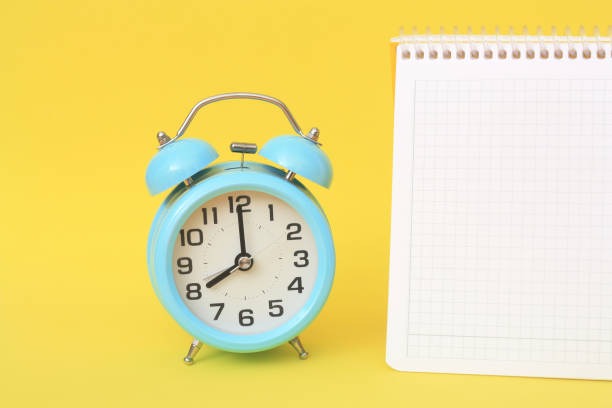 istock Business and finance creative concept with a copy space. Yellow background. 1367905092