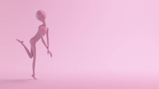 istock Pink Series  Female Alien 1367915116