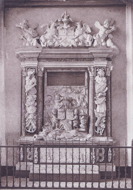 istock Admiral Von Tromp monument in Delft, Netherlands (Holland) 1894 Antique Photo 1367919252