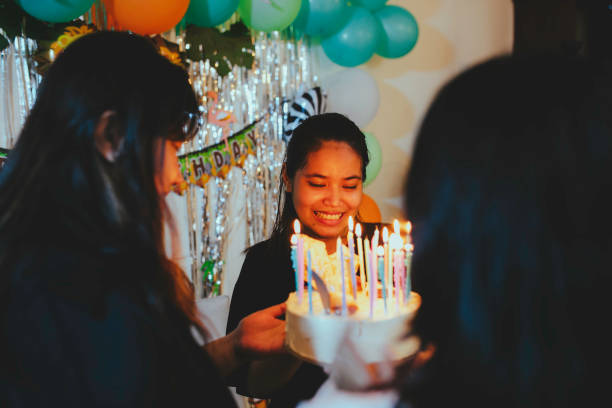 istock Happy friendship at birthday party 1367919341