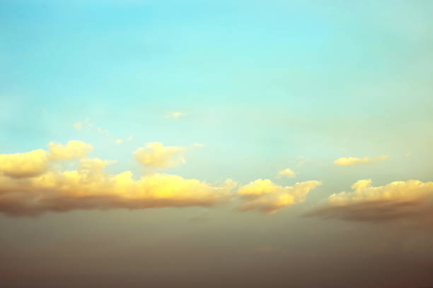 istock Beautiful sky in different colors at sunset 1367922419